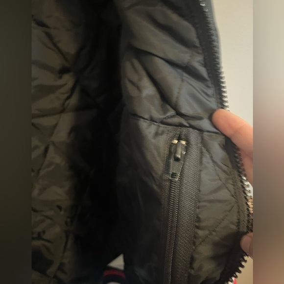 Vintage Yamaha bomber winter jacket waist length lots of staining ladies large - Picture 12 of 14